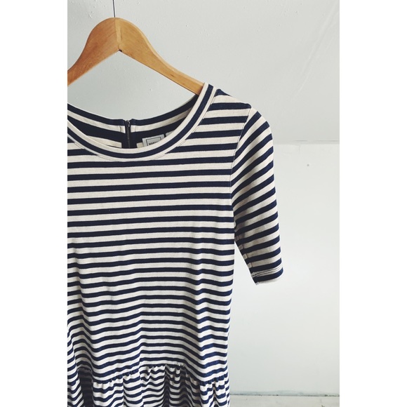 Marina Luna Drop Waist Striped Dress - Picture 2 of 7